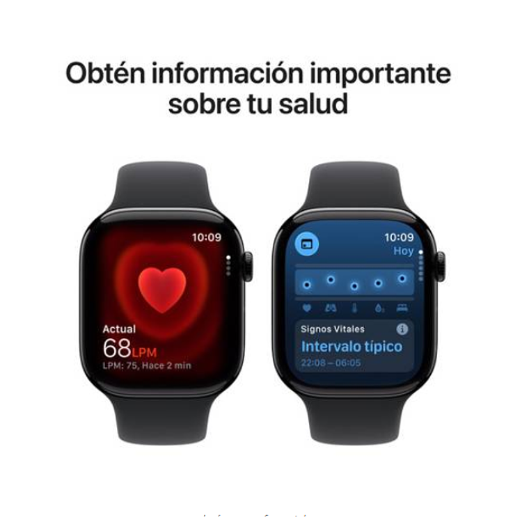 Apple Watch Series 11 GPS 46mm Aluminio oro rosado banda Light Blush Sport Band M/L 5