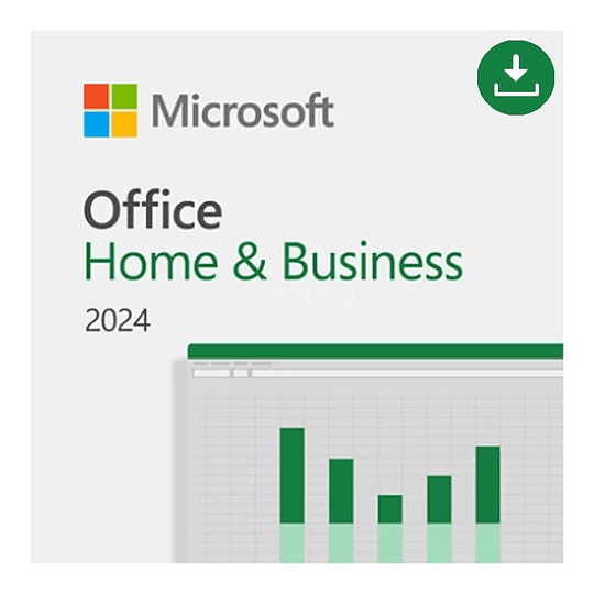 Licencia Microsoft Office Hogar y Empresas 2024 (1 Usuario, Descargable, PC / Mac)