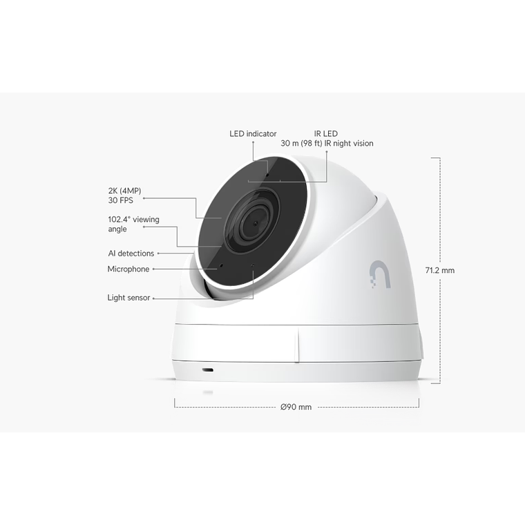 Cámara Ubiquiti Unifi Protect G5 Turret Ultra 2