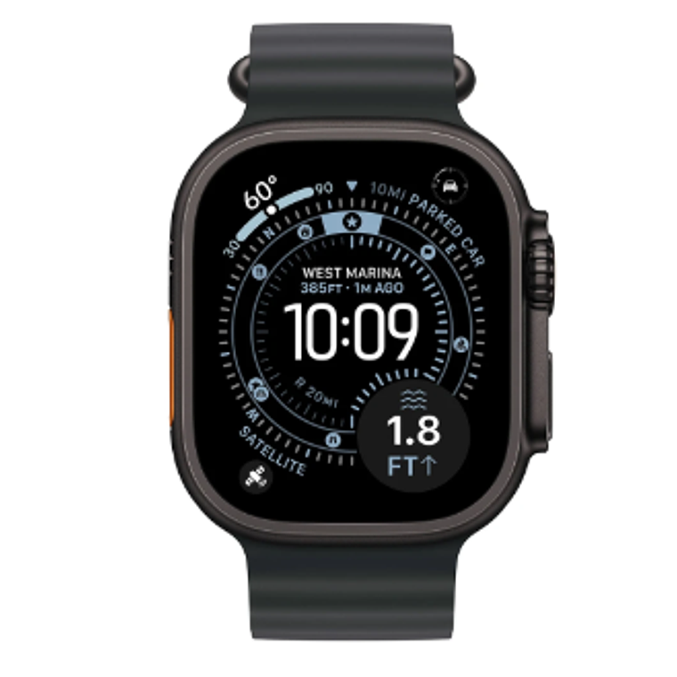 Apple Watch Ultra 3 GPS + Cellular 49mm titanio negro banda Black Ocean Band 1