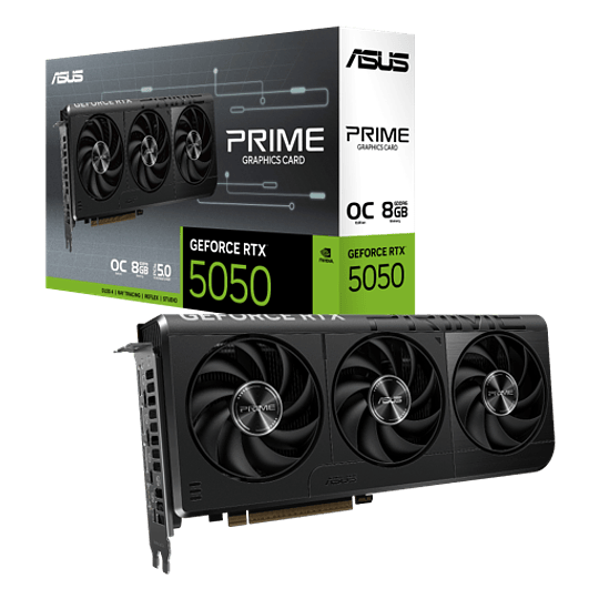 Tarjeta de Video ASUS PRIME NVIDIA GeForce RTX 5050 OC, 8GB GDDR6, 128-bit, PCI-e 5.0