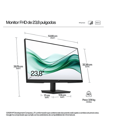 Monitor  de 23.8“ HP Serie 3 Pro 