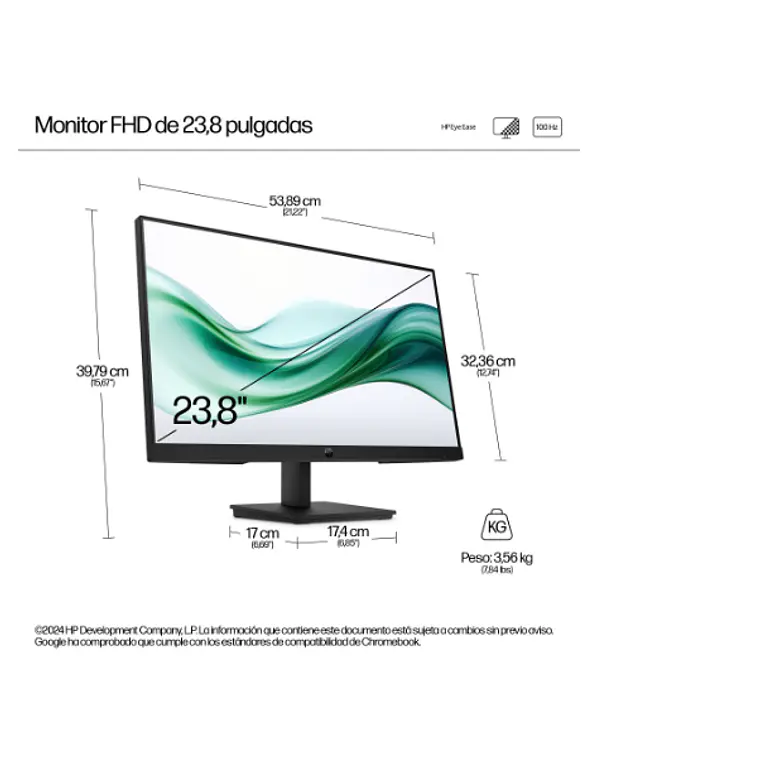 Monitor  de 23.8“ HP Serie 3 Pro  4
