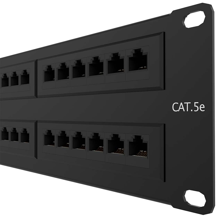 Patch Panel para Montaje en Rack Cat5e  19