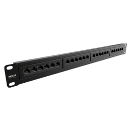 Patch Panel para Montaje en Rack Cat5e  19"