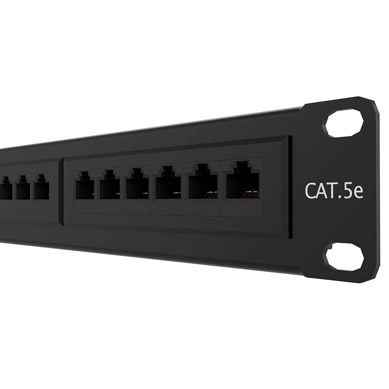 Patch Panel para Montaje en Rack Cat5e  19