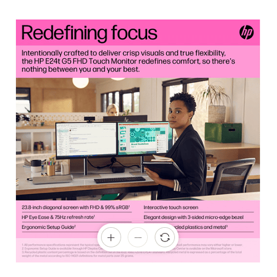 Monitor 24“ Touch HP E24t G5 (1920x1080) 75Hz