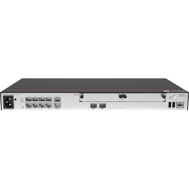 Router AR720 Huawei Fixed WAN ports: 2 x GE combo ports | Fixed LAN ports: 8 x GE ports 3