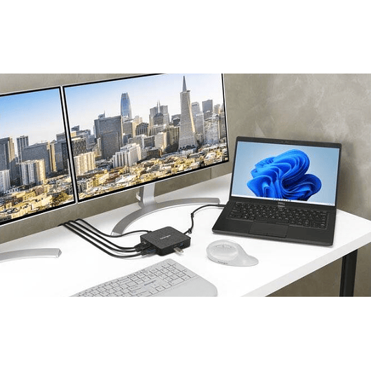 Replicador de puertos portátil USB4 MD120U4, USB-C USB4, USB-C 3.2, 2xUSB-A 3.2 - Kensington
