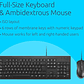 Teclado y Mouse con cable con cable KM 100 EQ-  Kensington - Miniatura 3