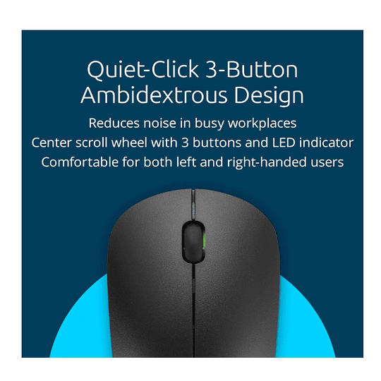 Mouse inalámbrico - Negro - Kensington MY230 Negro EQ Recargable