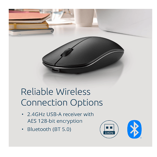 Mouse inalámbrico - Negro - Kensington MY230 Negro EQ Recargable