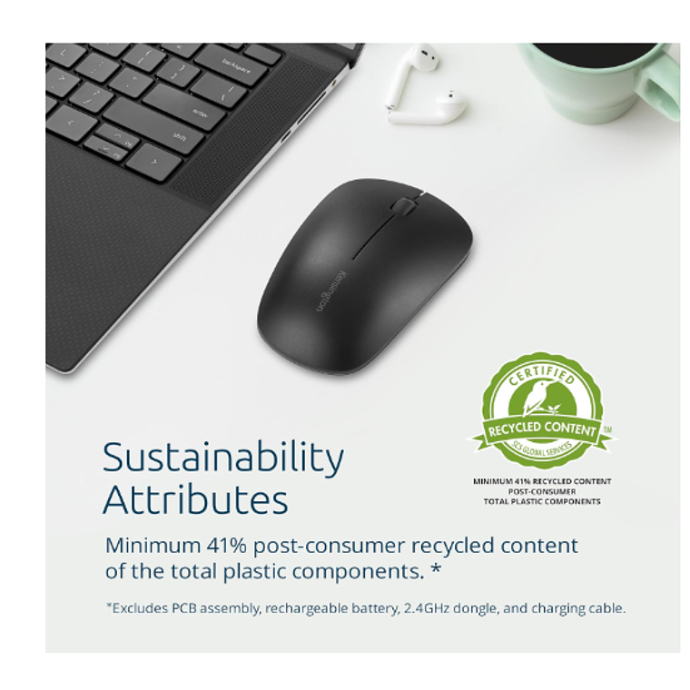 Mouse inalámbrico - Negro - Kensington MY230 Negro EQ Recargable 5