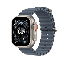 Apple Watch Ultra 3 GPS + Cellular 49mm titanio natural banda Anchor Blue Ocean Band