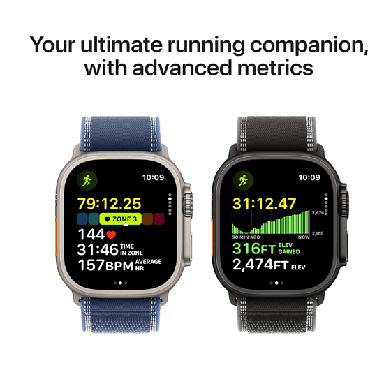 Apple Watch Ultra 3 GPS + Cellular 49mm titanio natural banda Anchor Blue Ocean Band