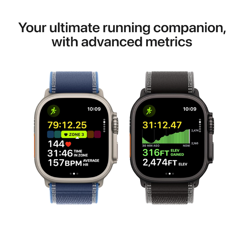 Apple Watch Ultra 3 GPS + Cellular 49mm titanio natural banda Anchor Blue Ocean Band 4