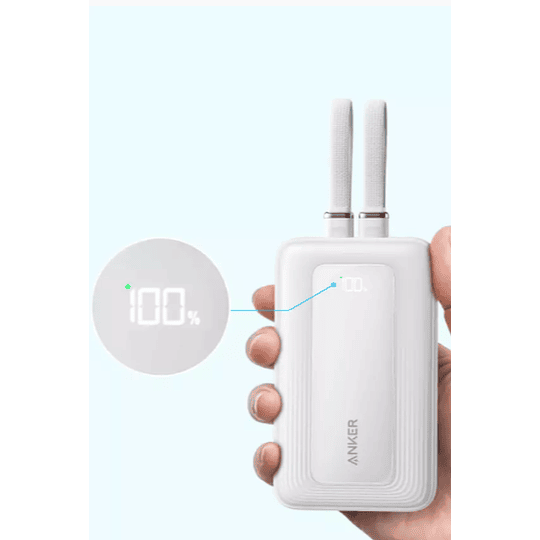 Batería Anker - Lithium - 20K 30W Built-In USB-C+Lightni