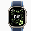 Apple Watch Ultra 3 GPS + Cellular 49mm titanio natural banda Blue/Bright Blue Trail Loop M/L