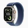 Apple Watch Ultra 3 GPS + Cellular 49mm titanio natural banda Blue/Bright Blue Trail Loop M/L