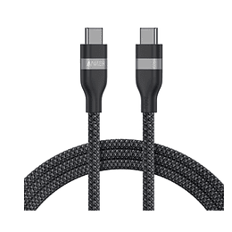 Cable Anker USB-C a USB-C 1.8m 240W Trenzado Negro para Carga Rápida