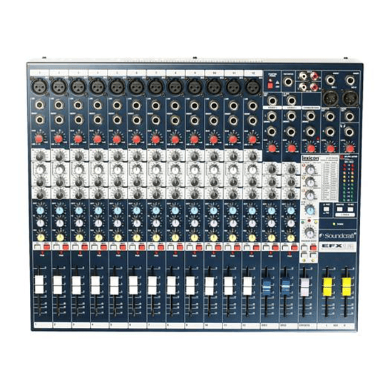 Mezclador Soundcraft EFX12 12 Canales con Efectos Lexicon 24bit 