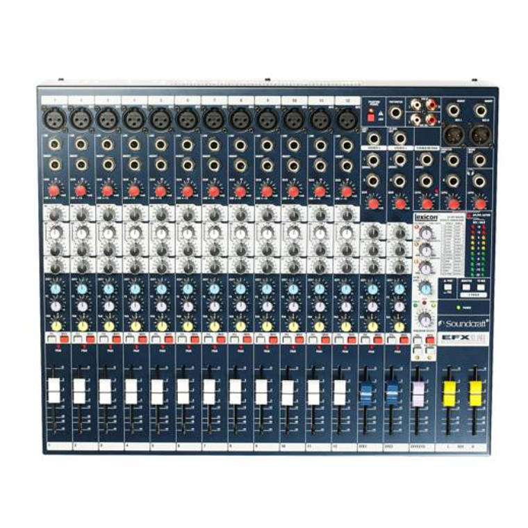 Mezclador Soundcraft EFX12 12 Canales con Efectos Lexicon 24bit  3