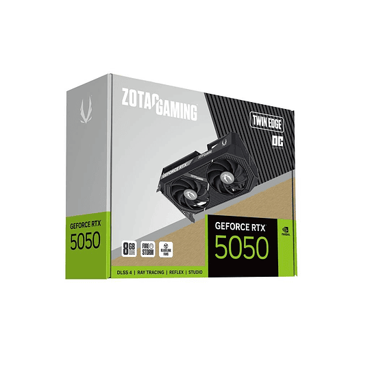 Tarjeta de Video ZOTAC RTX 5050 Twin Edge OC de 8GB GDDR6