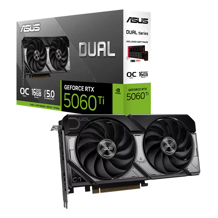 Tarjeta de Video Asus Dual GeForce RTX5060 TI 16GB 1