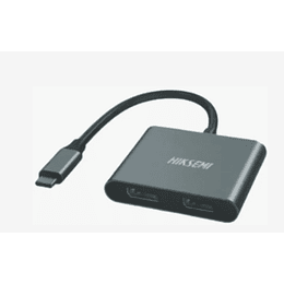 Adaptador USB-C a 2 DisplayPort 4K - Hiksemi