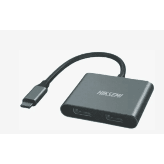 Adaptador USB-C a 2 DisplayPort 4K - Hiksemi