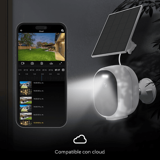 Cámara con panel solar Wi-Fi® Nexxt Solutions Home 