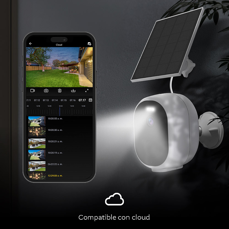 Cámara con panel solar Wi-Fi® Nexxt Solutions Home  4