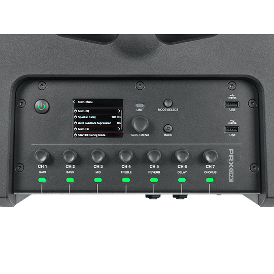 PRX UNO JBL Pro (Auto amplificado con mezclador y DSP)