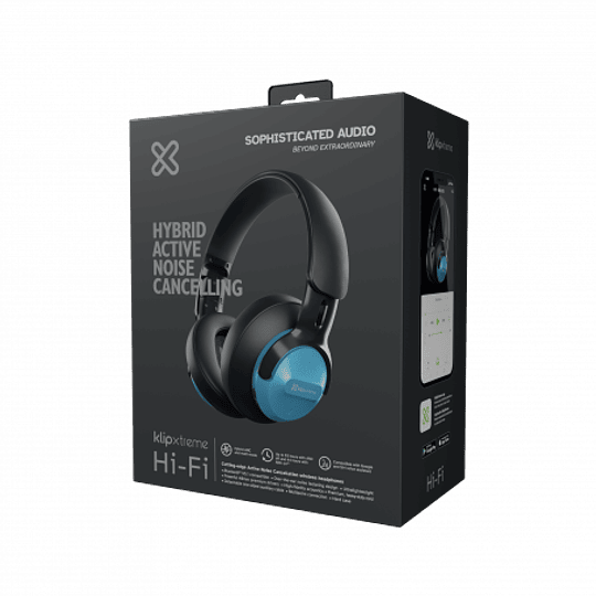 Audífonos Bluetooth Klipxtreme KNH-750GR (ANC, Gris)