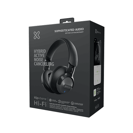 Audífonos Bluetooth Klipxtreme KNH-750GR (ANC, Gris)