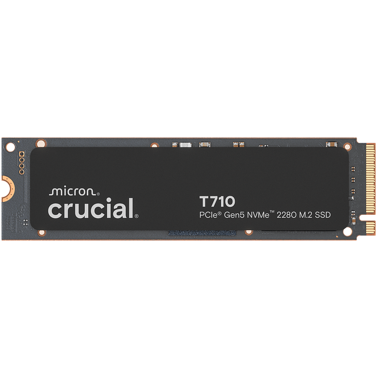 Disco duro 2TB interno SSD | Crucial T710 PCIe Gen5 NVMe® 2280 M.2 1