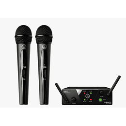 Micrófono Inalámbrico Dual AKG WMS40 Mini Vocal Set US25A/C