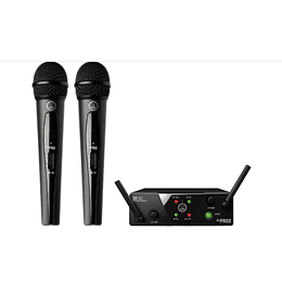 Micrófono Inalámbrico Dual AKG WMS40 Mini Vocal Set BD ISM2/3