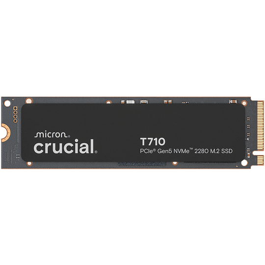Disco duro 1TB interno SSD | Crucial T710 PCIe Gen5 NVMe 2280 M.2 SSD