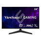 Monitor 24“ ViewSonic (1920x1080 IPS 200Hz 1ms) HDMI / DP Black - Miniatura 1