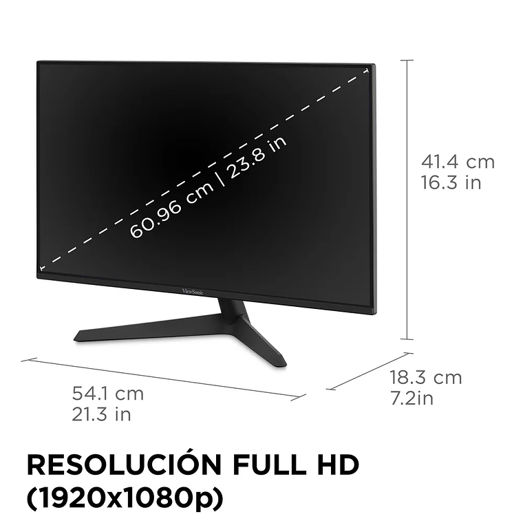 Monitor 24“ ViewSonic (1920x1080 IPS 200Hz 1ms) HDMI / DP Black 8