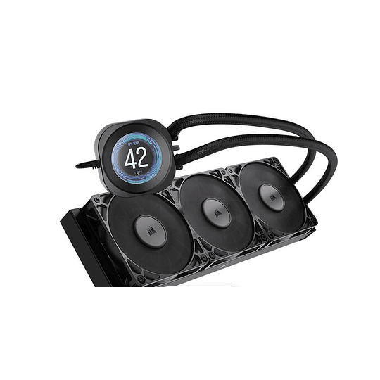 Refrigeración Líquida Corsair Nautilus 360 RS LCD (LGA1851/AM5, 120mm x3, 2000rpm, PWM, Negro)