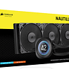 Refrigeración Líquida Corsair Nautilus 360 RS LCD (LGA1851/AM5, 120mm x3, 2000rpm, PWM, Negro)