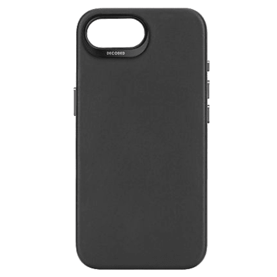 Funda de silicona Backcover MagSafe para iPhone SE 2025 Decoded negro