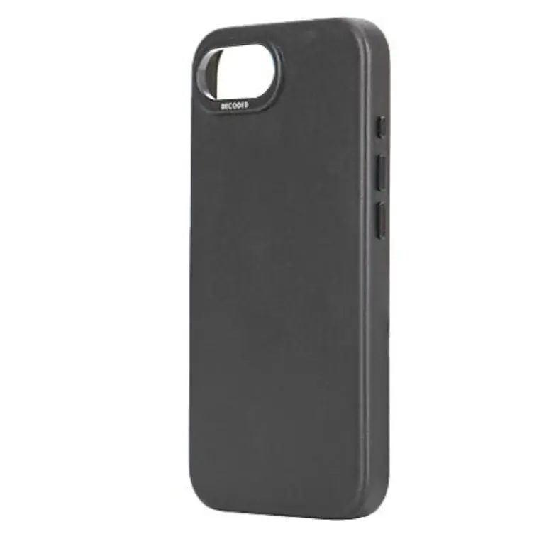 Funda de silicona Backcover MagSafe para iPhone SE 2025 Decoded negro 3