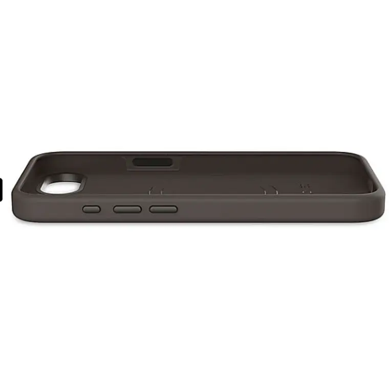 Funda de silicona Backcover MagSafe para iPhone SE 2025 Decoded negro 5
