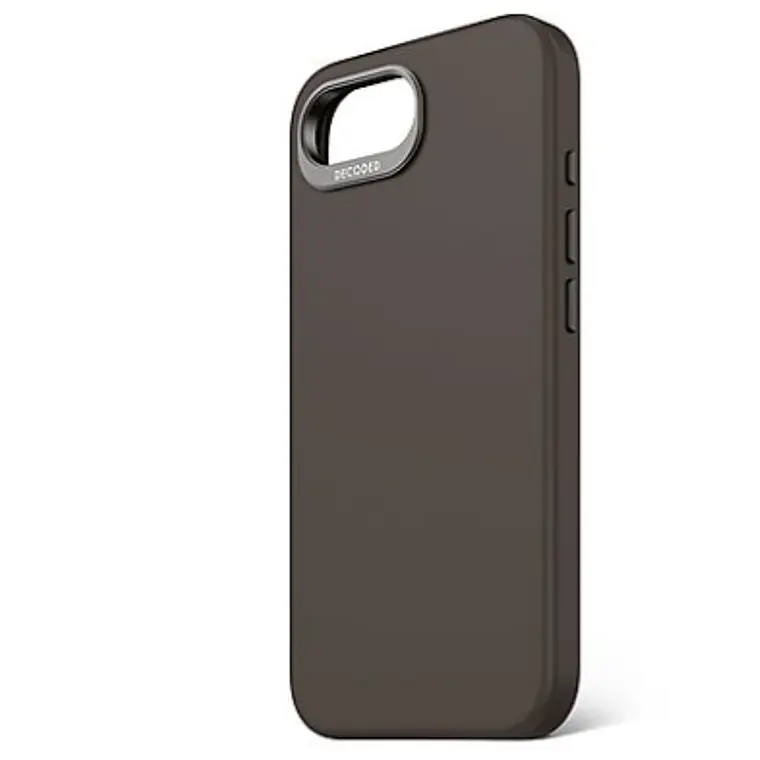 Funda de silicona Backcover MagSafe para iPhone SE 2025 Decoded negro 6