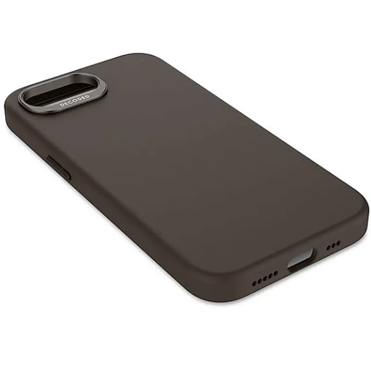 Funda de silicona Backcover MagSafe para iPhone SE 2025 Decoded negro 7