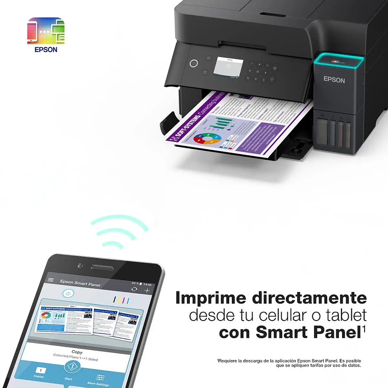 Impresora Multifuncional Epson EcoTank L6370 | Color USB Wifi 8