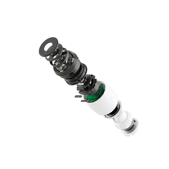 Cámara de red tipo bala para exteriores Ubiquiti UniFi G6 4K UHD con visión nocturna (blanca)